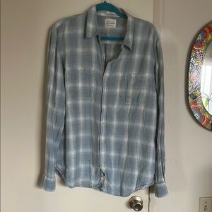 Lucky Brand Light Blue Flannel